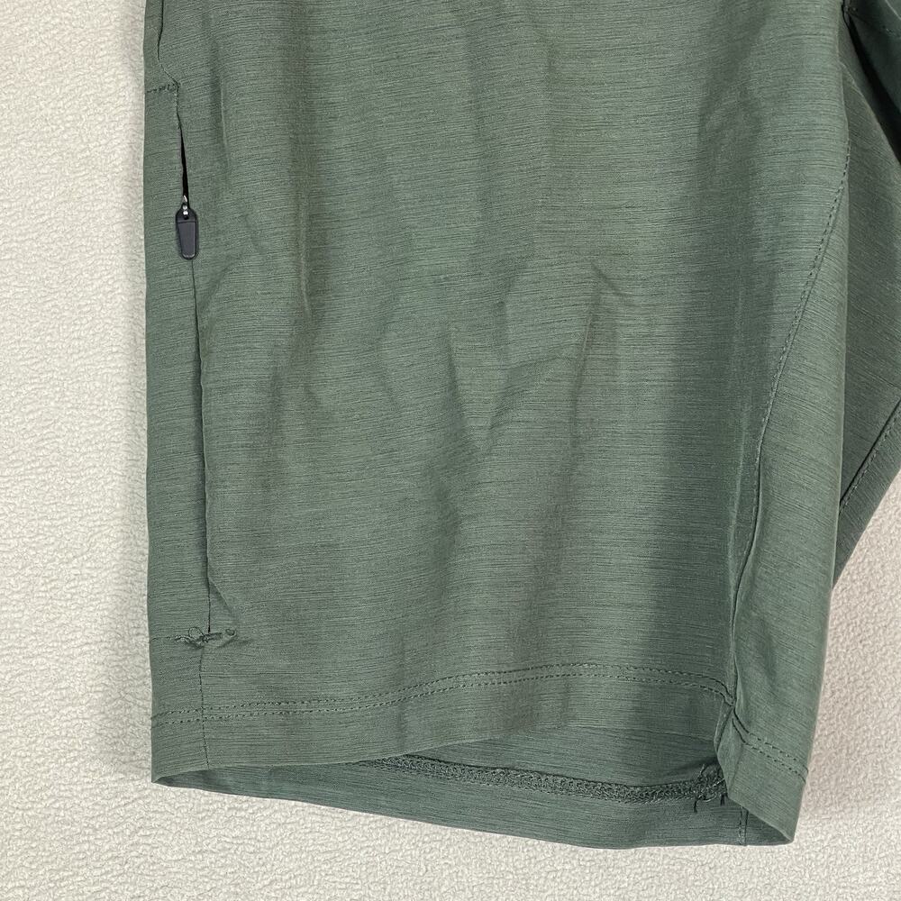 BYLT Basics Short Mens S Green Kinetic Tapered Stretch Wrinkle Resistant 8"‎ - Picture 8 of 13